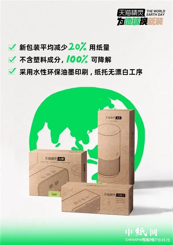 乐鱼体育天猫精灵启动“环保包装换新计划” 可减少包装纸用量20%